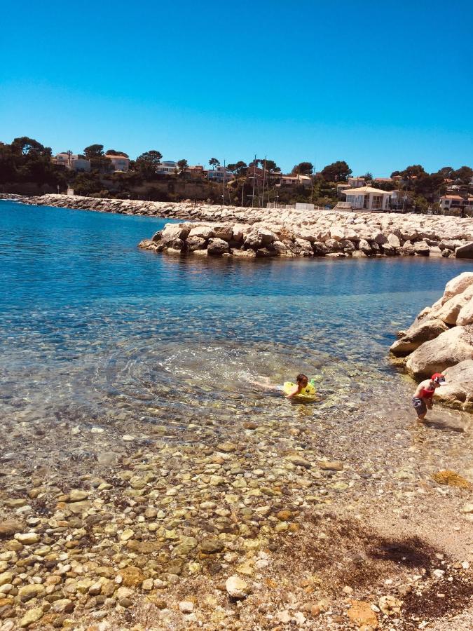 200M De La Plage ,3Mn Du Port A 50M Du Centre Ville Carry-le-Rouet ภายนอก รูปภาพ